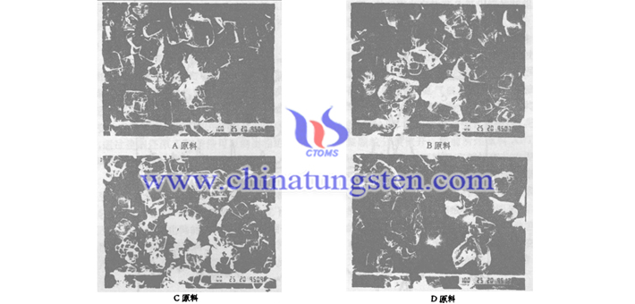 不同原料APT的形貌圖片