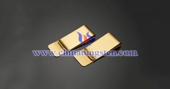 gold plated tungsten alloy money clip picture