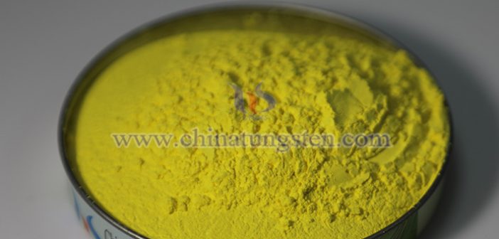 Yellow tungsten oxide picture