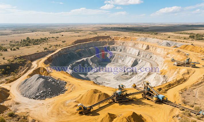 Image of a rare earth mine