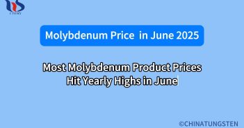 Most Molybdenum Product Prices Hit Yearly Highs in June
