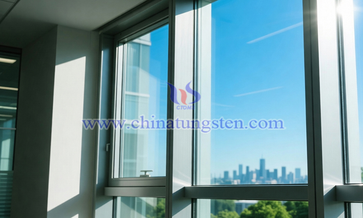 建築用ガラスの省エネコーティング用黃色酸化タングステンナノ粒子