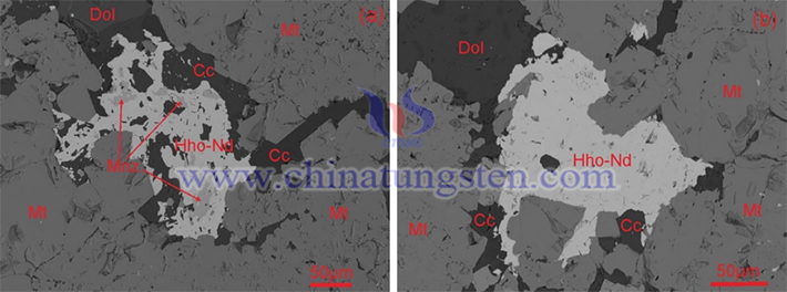 釹黃河礦的背散射成分圖像（圖源：中國(guó)地質(zhì)大學(xué)）